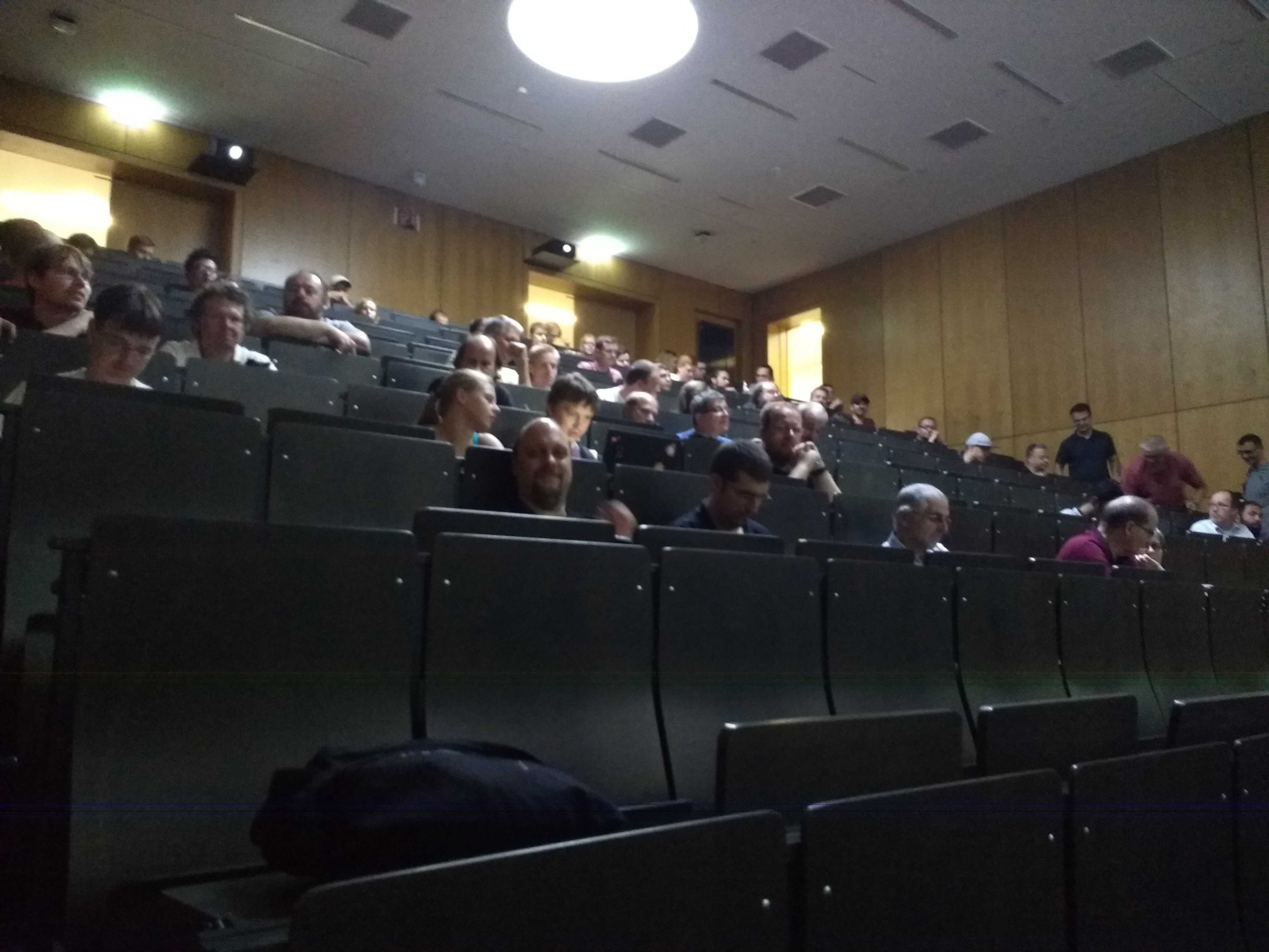 Audience, 10 minutes before the talk